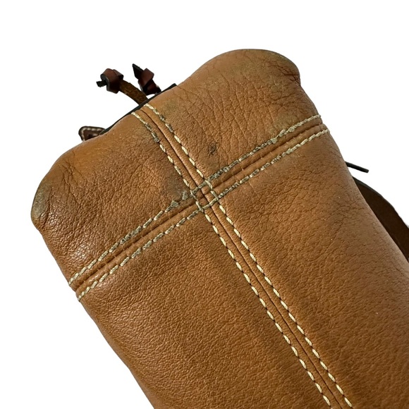 Dooney & Bourke - Tan Leather Mini East West Slouch Shoulder Bag - Picture 12 of 16